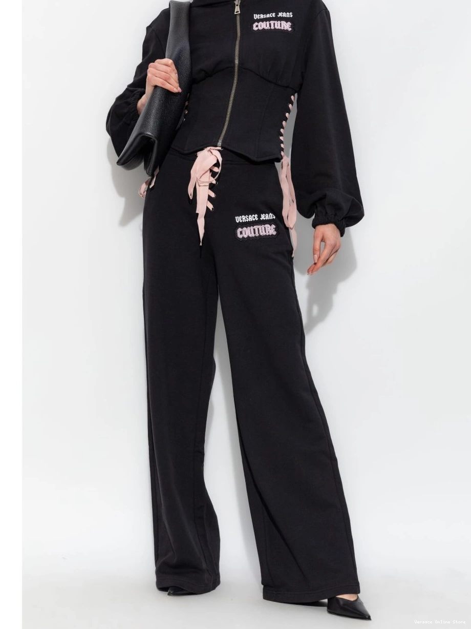 Cheap logo Jeans sweatshirt Versace Women Couture zip-up 0425